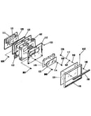 Oven door section