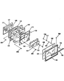Oven door section