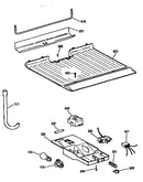 Freezer floor and control parts