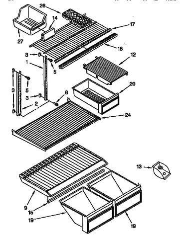 Shelf parts