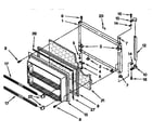 Kenmore 1069630281 freezer door parts diagram
