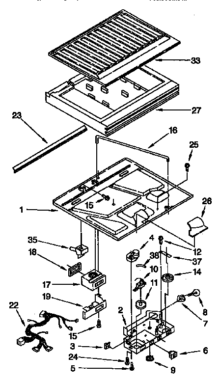 Comparment separator/divider block