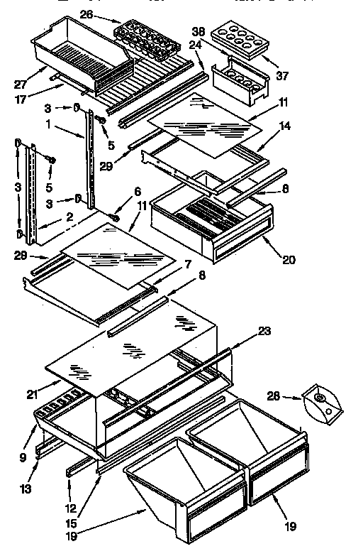Shelf parts