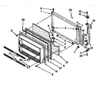 Kenmore 1069638861 freezer door parts diagram