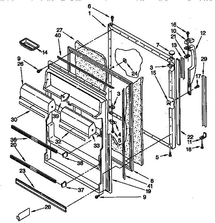 Refrigerator door parts