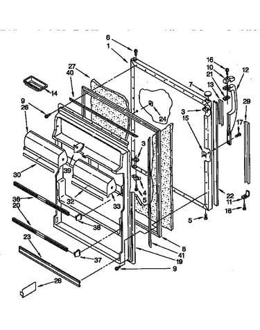 Refrigerator door parts