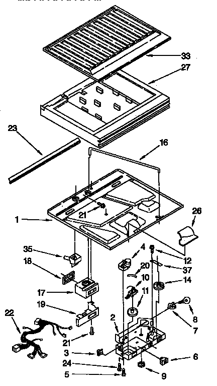 Compartment separator parts