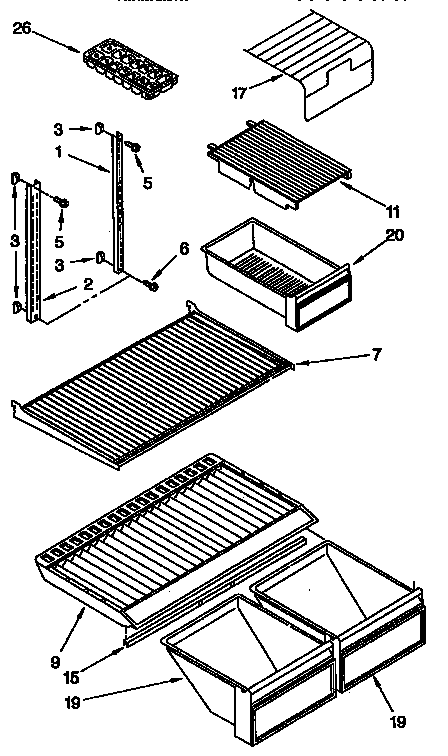 Shelf parts