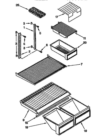 Shelf parts