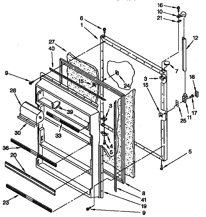 Refrigerator door parts
