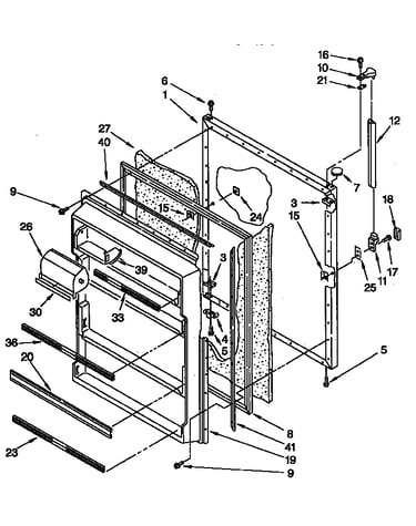 Refrigerator door parts