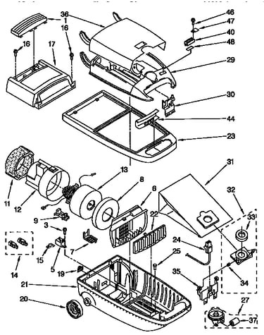 Vacuum cleaner parts