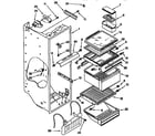 Kenmore 1069542820 refrigerator liner parts diagram