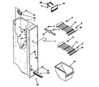Kenmore 1069542820 freezer liner parts diagram