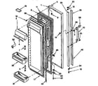 Kenmore 1069542820 refrigerator door parts diagram
