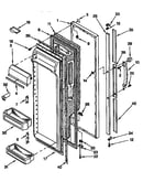 Refrigerator door parts