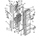 Kenmore 1069542850 freezer door parts diagram