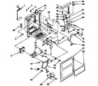 Kenmore 1069542820 dispenser front parts diagram