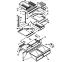 Kenmore 1069730611 shelf parts diagram