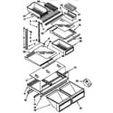 Kenmore 1069730681 shelf parts diagram