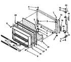 Kenmore 1069730681 freezer door parts diagram