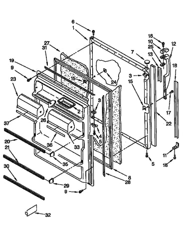 Refrigerator door parts