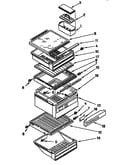 Refrigerator shelf parts