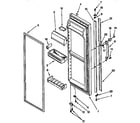 Kenmore 1069547650 refrigerator door parts diagram