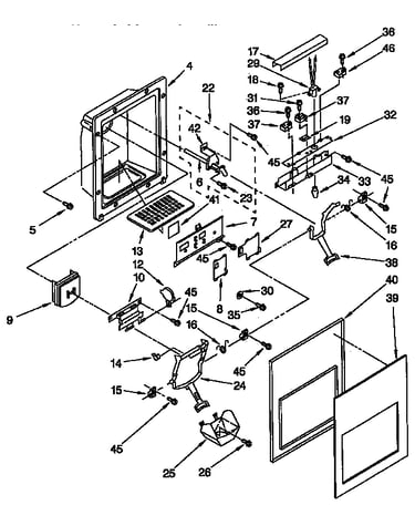 Dispenser front parts