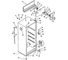Kenmore 2539639001 cabinet parts diagram