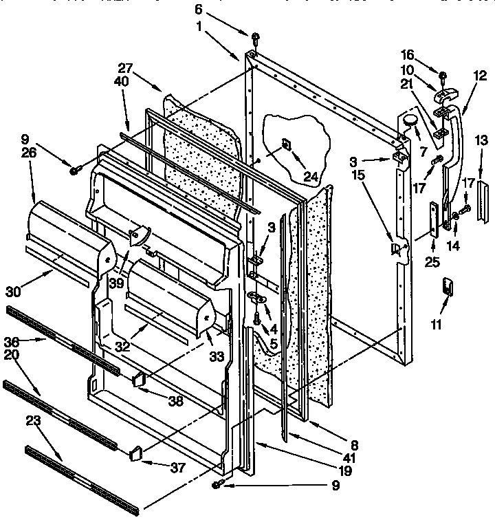 Refrigerator door parts