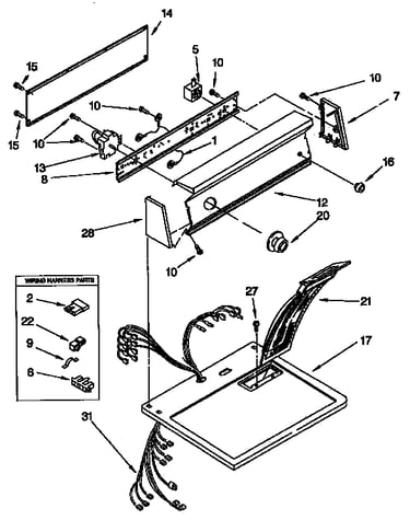 Top and console parts