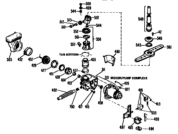 Motor pump mechanism