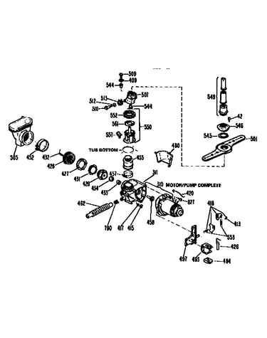 Motor pump mechanism