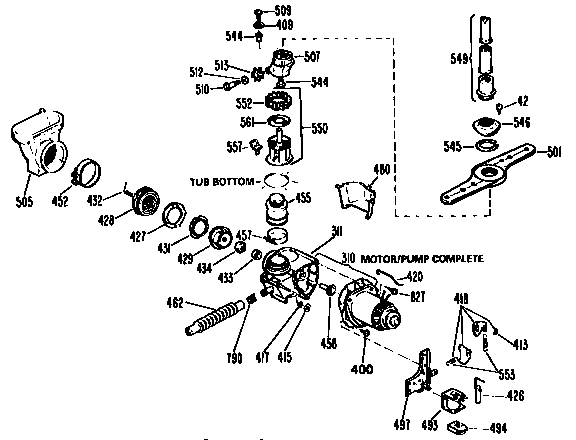 Motor pump mechanism
