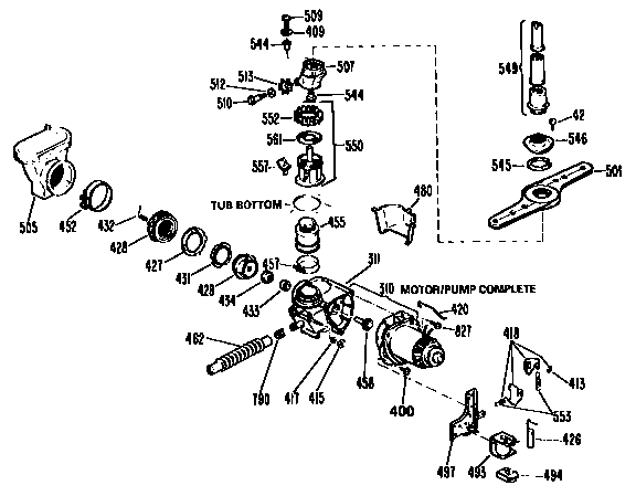 Motor pump mechanism