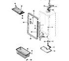 Kenmore 2539244410 cabinet parts diagram