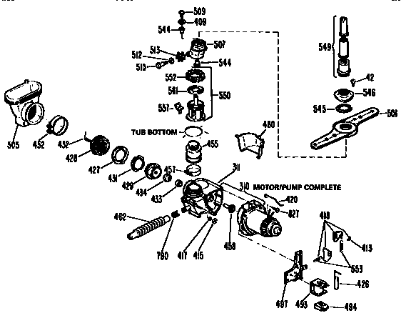 Motor pump mechanism