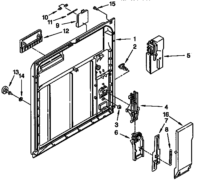 Inner door parts