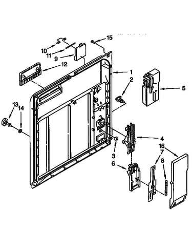 Inner door parts