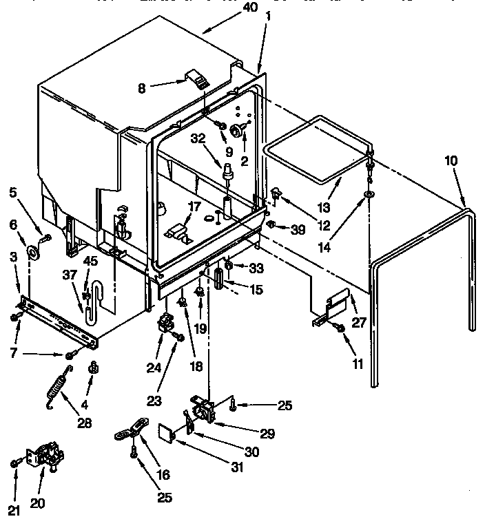 Tub assembly parts