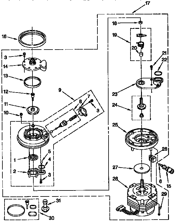Pump and motor parts