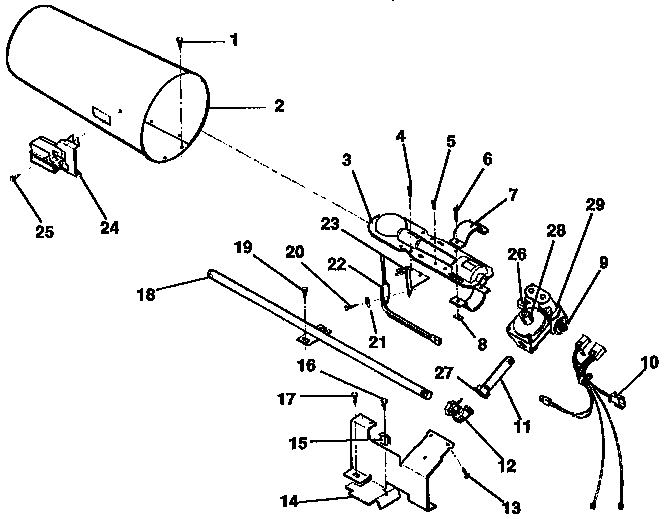 Gas valve, burner assembly, sensor