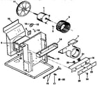 Kenmore 2538771066 electrical system and air handling parts diagram