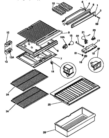Shelves and accessories