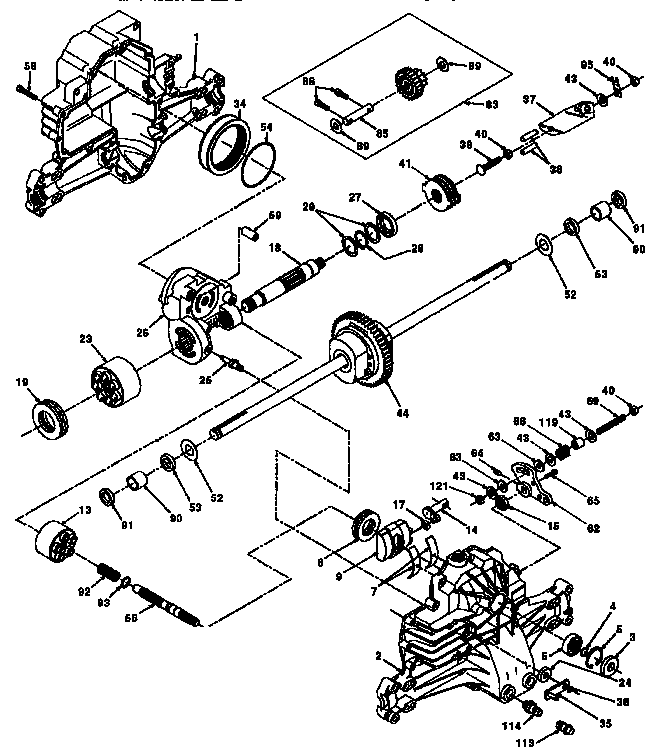 Hydro gear transaxle