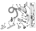 Kenmore 1163275490C hose and attachment parts diagram