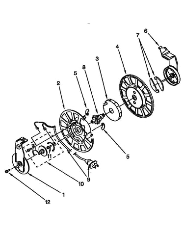 Power cord reel parts