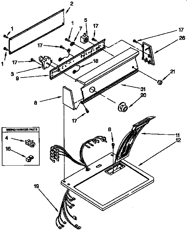 Top and console parts