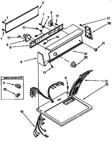 Top and console parts